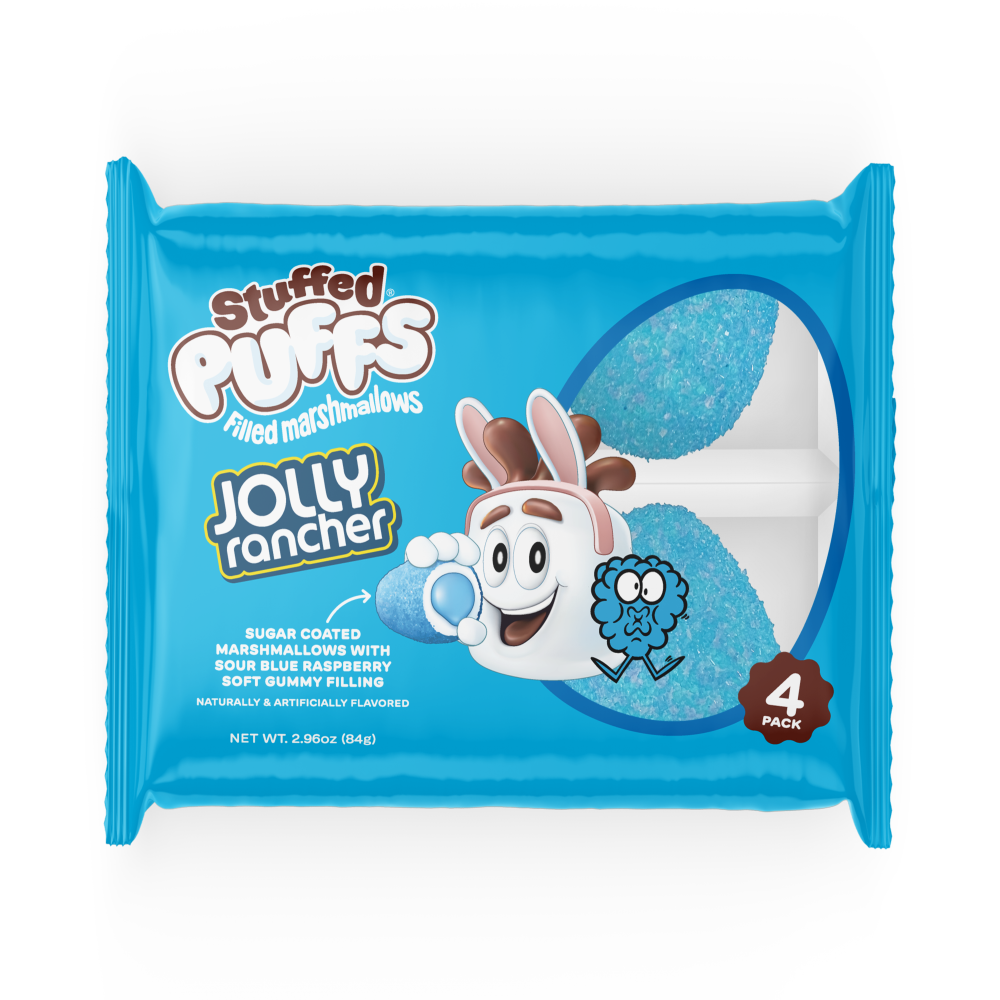 slide 2 of 2, Stuffed Puffs Blue Rspbry Fld Msrhmlw Egg, 3.25 oz