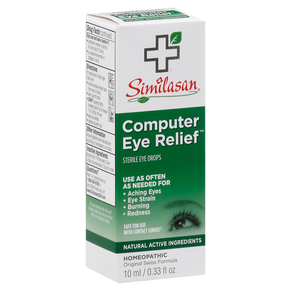 slide 5 of 13, Similasan Computer Eye Relief Eye Drops 0.33 fl oz, 0.33 fl oz