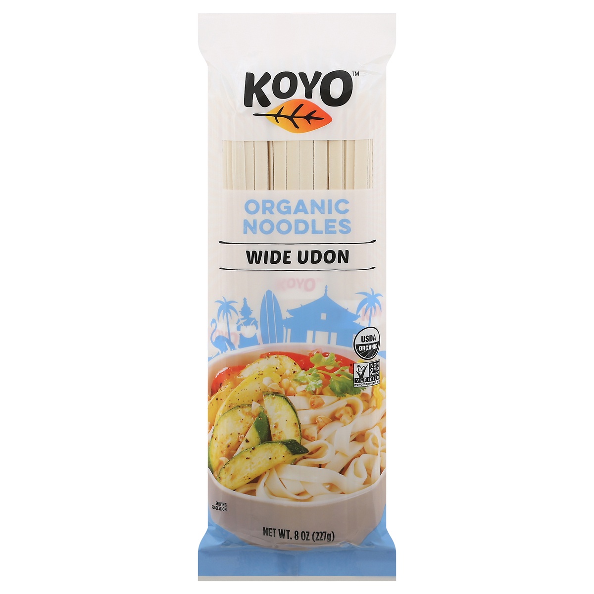 slide 1 of 1, Koyo Udon Wide Noodles, 8 oz