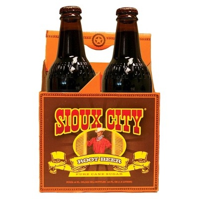 slide 1 of 1, Sioux City Root Beer, 4 ct; 12 fl oz