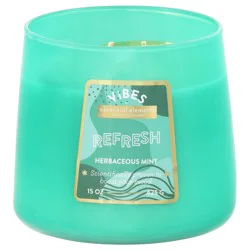Vibes Refresh Herbaceous Mint Candle - 1 Each