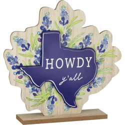 Destination Holiday Howdy Y'all Texas Tabletop Sign