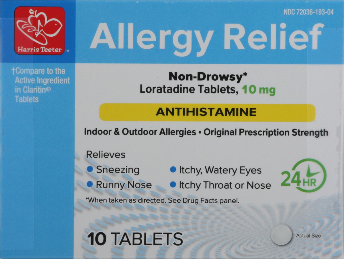 slide 4 of 13, Harris Teeter All Rlf Loratadine Tab, 10 ct