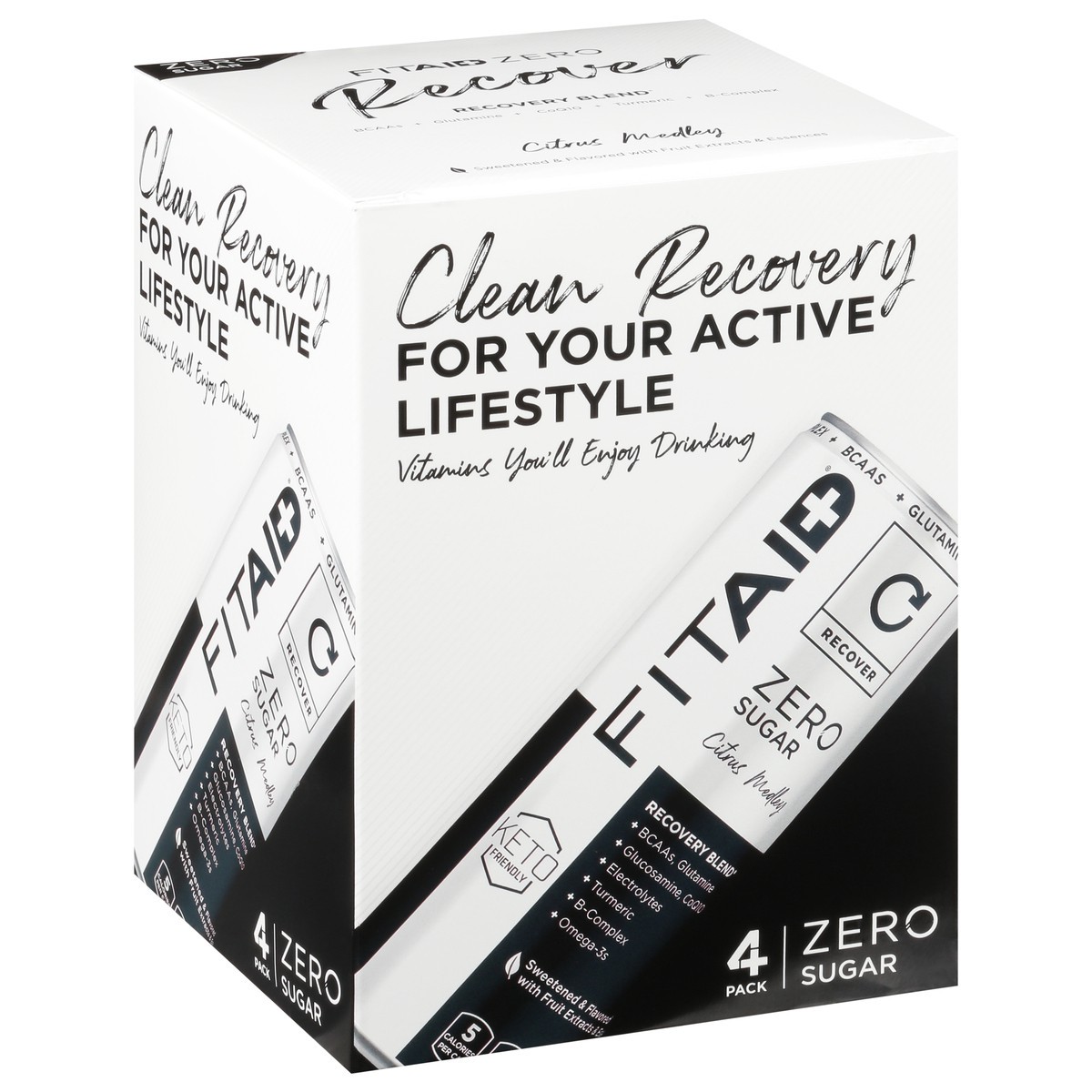 slide 3 of 10, FITAID Zero Sugar 4 Pack Beverage 4 ea - 4 ct, 4 ct
