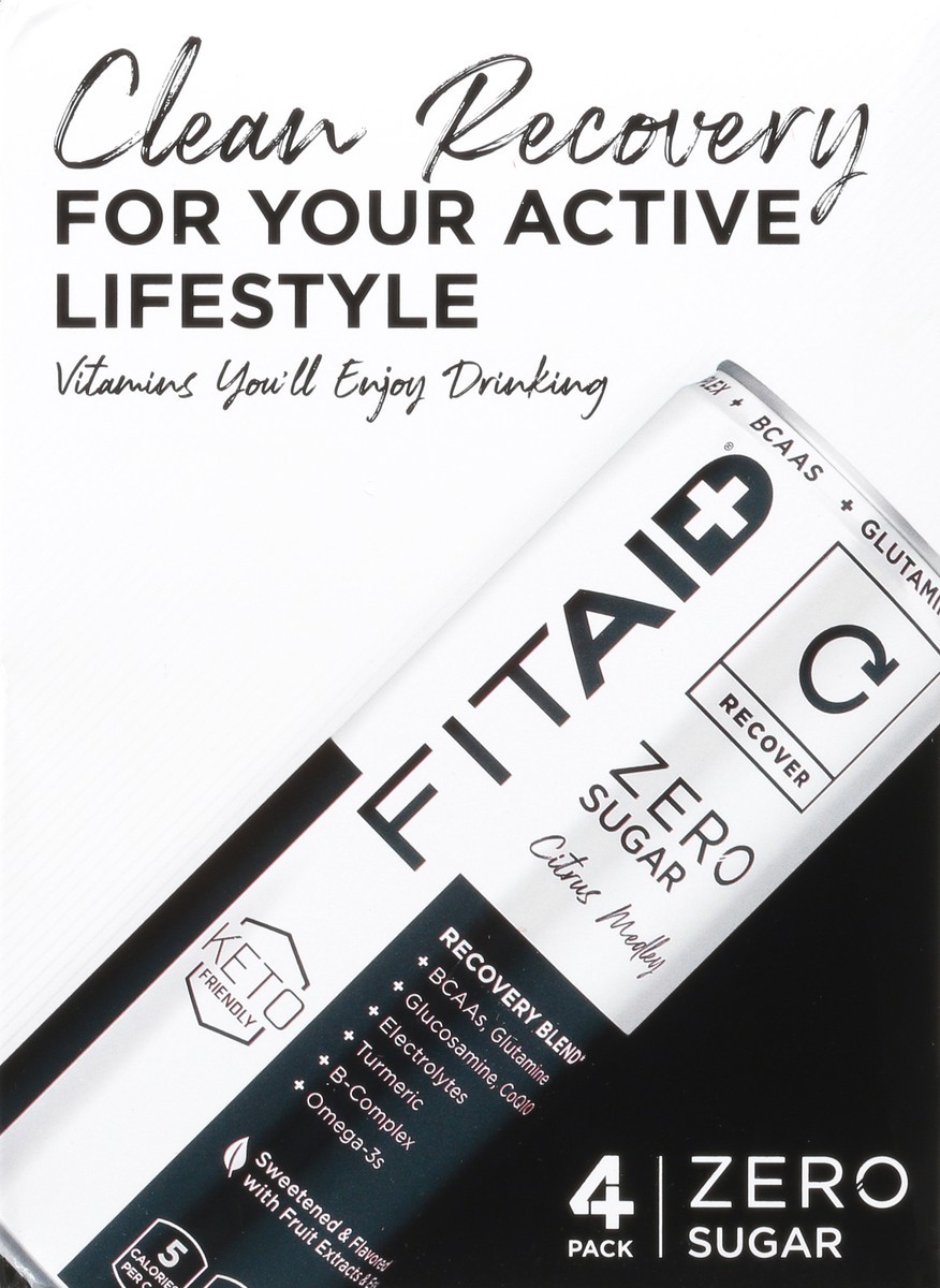 slide 4 of 10, FITAID Zero Sugar 4 Pack Beverage 4 ea - 4 ct, 4 ct