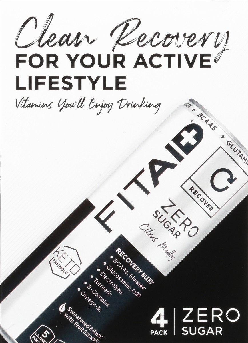 slide 7 of 10, FITAID Zero Sugar 4 Pack Beverage 4 ea - 4 ct, 4 ct