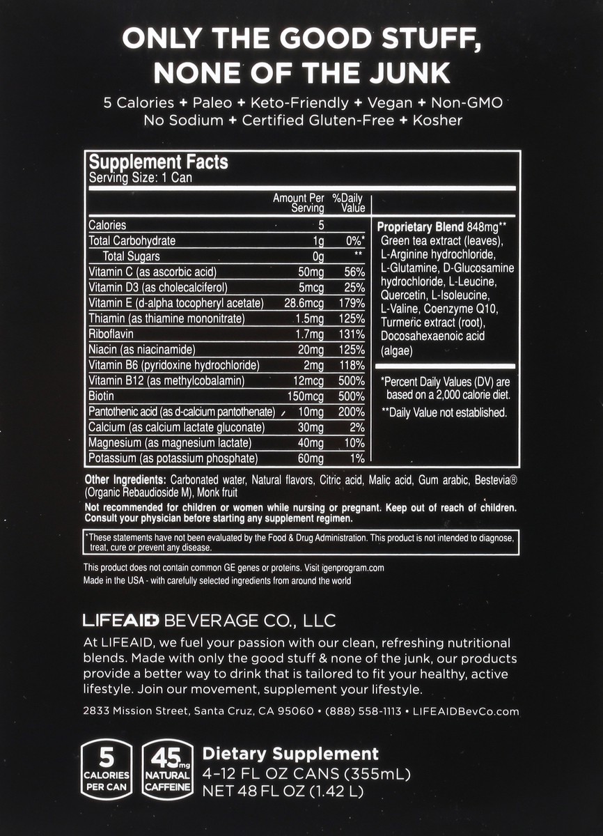 slide 8 of 10, FITAID Zero Sugar 4 Pack Beverage 4 ea - 4 ct, 4 ct