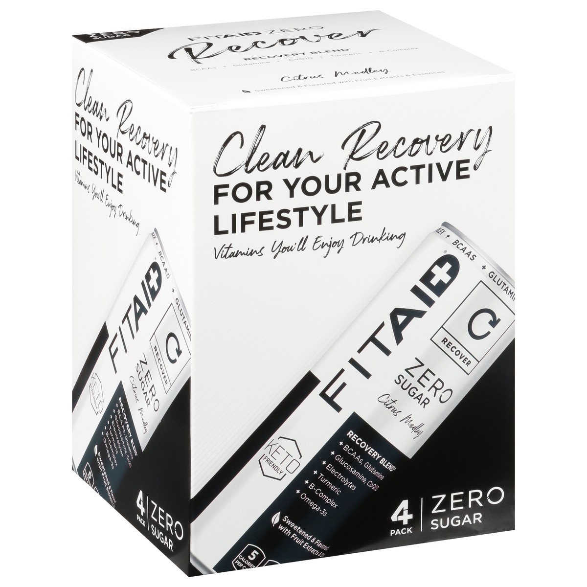 slide 9 of 10, FITAID Zero Sugar 4 Pack Beverage 4 ea - 4 ct, 4 ct