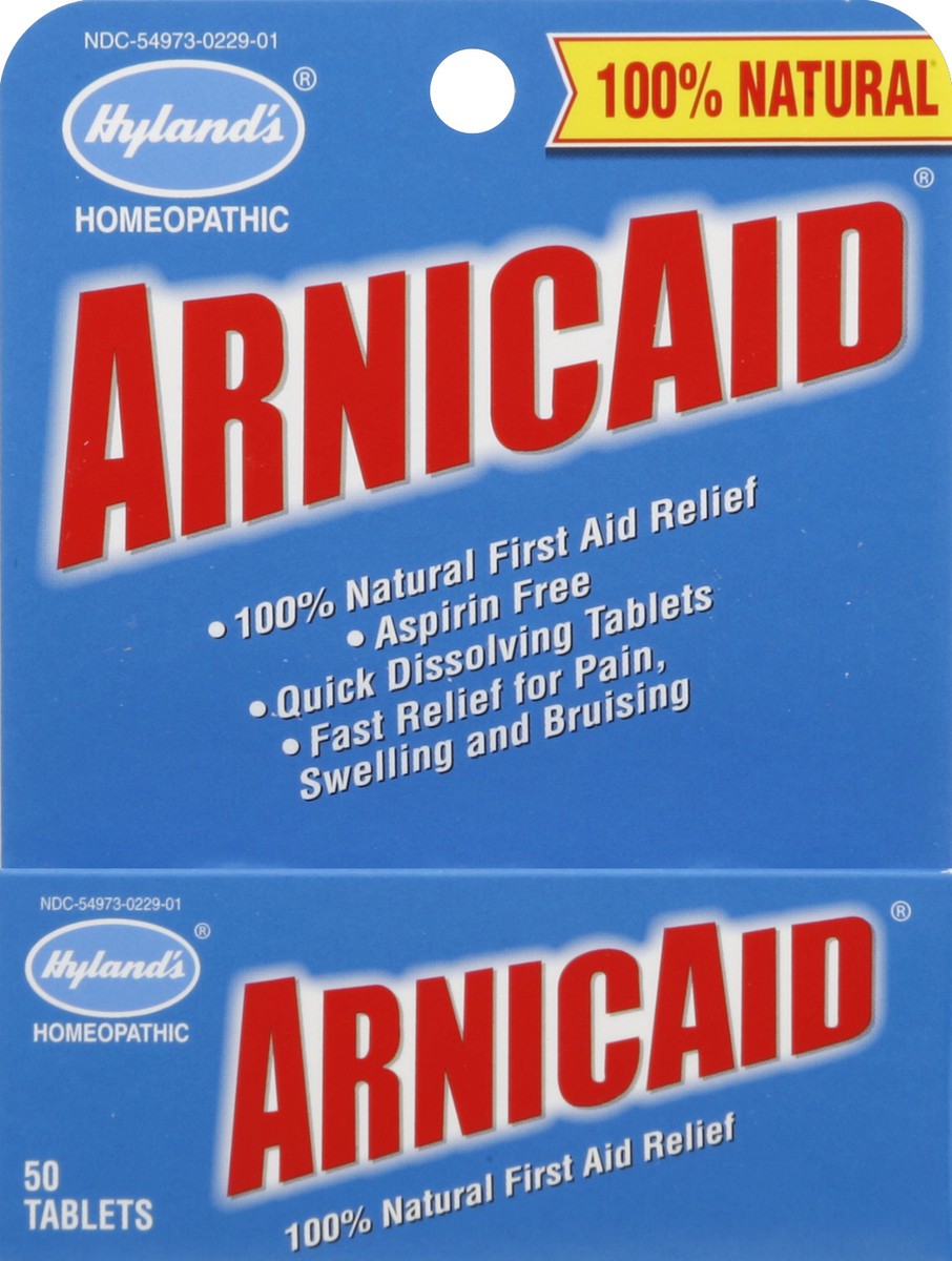 slide 1 of 4, Hyland's ArnicAid 50 ea, 50 ct