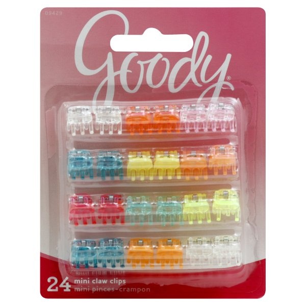 slide 1 of 6, Goody Claw Clip Girls Mini - 24 Count, 24 ct