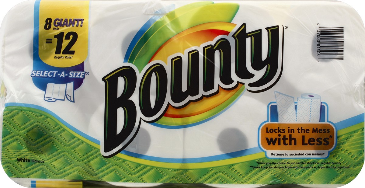 slide 4 of 7, Bounty Paper Towels 8 ea, 8 ct