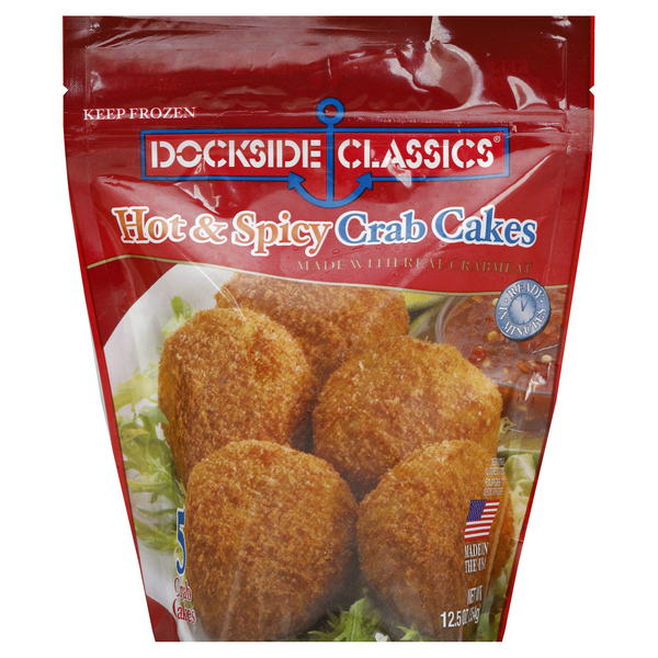 slide 1 of 1, Dockside Classics Hot & Spicy Crab Cake, 12.5 oz