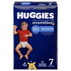 Huggies Overnites Nighttime Baby Diapers, Size 7 (41+ lbs), 13 Ct