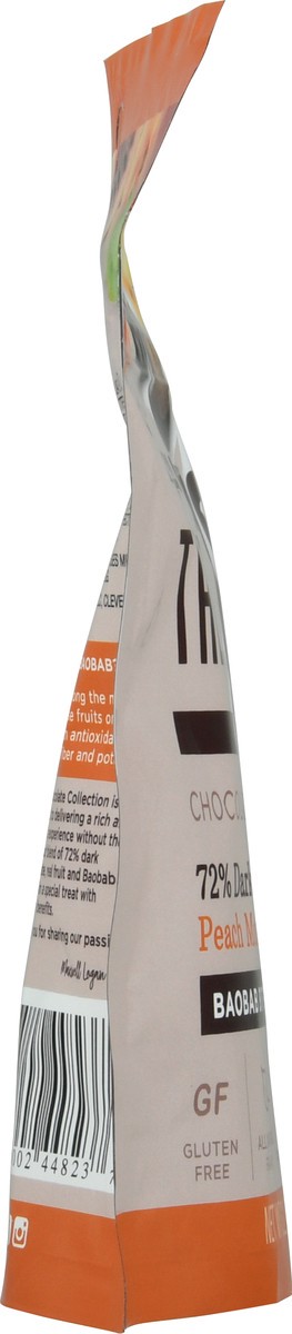 slide 6 of 12, The 72 Chocolate Collection 72% Dark Chocolate Peach Mango Baobab Bites 3.2 oz, 3.2 oz