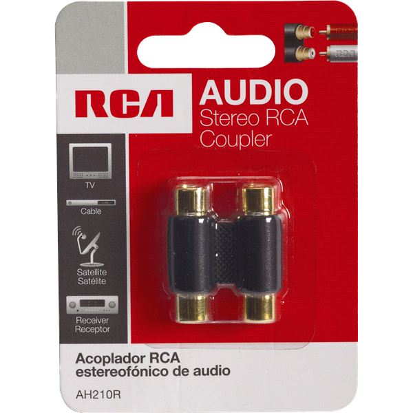 slide 1 of 1, RCA Audio Female Adapter, 1 ct