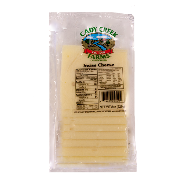 slide 1 of 1, Cady Creek Farms Swiss Cheese Slices, 8 oz