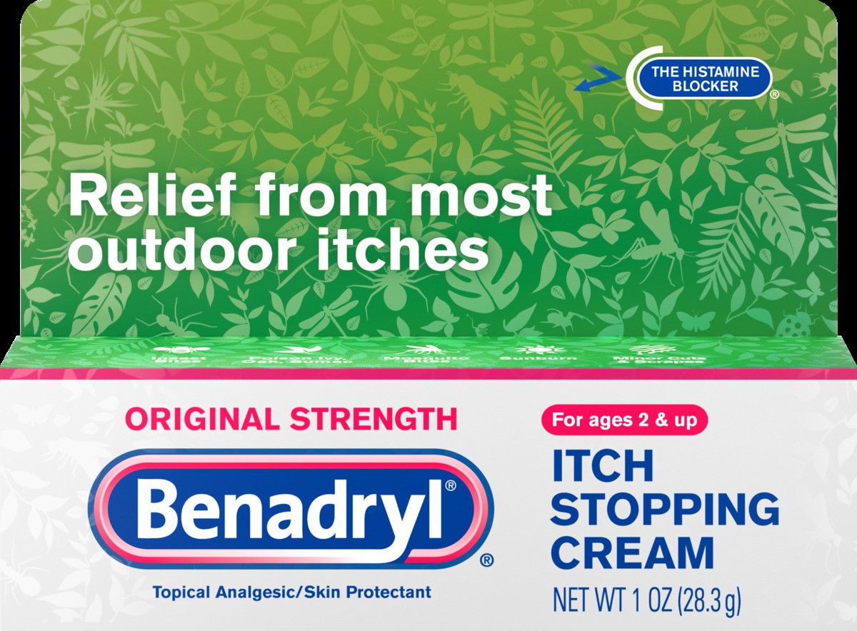 slide 4 of 6, Benadryl Allergy Anti Itch, Cream, 1 oz