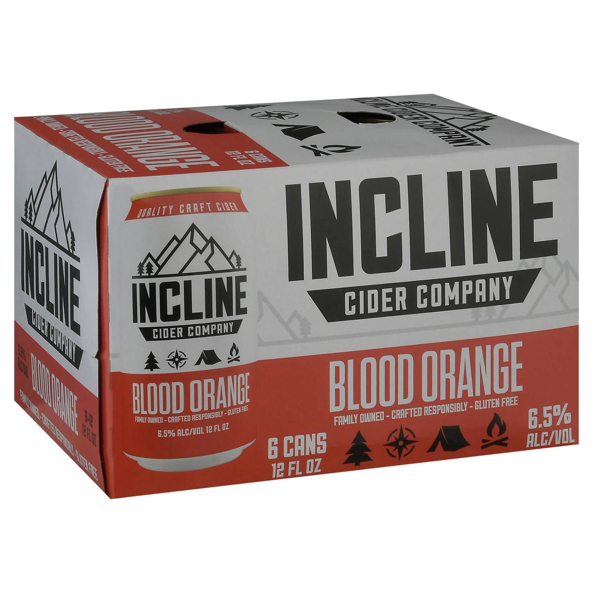 slide 4 of 9, Incline Cider Company Blood Orange Beer 6 ea, 6 ct; 12 fl oz