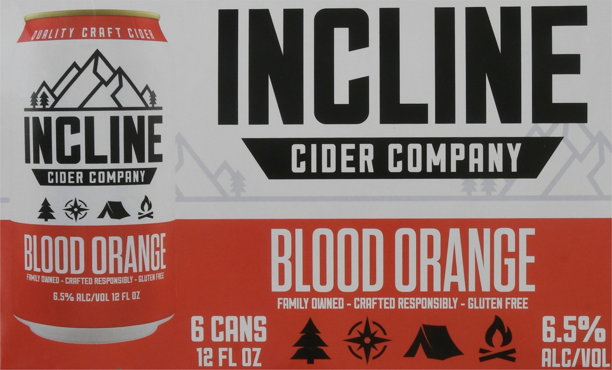 slide 6 of 9, Incline Cider Company Blood Orange Beer 6 ea, 6 ct; 12 fl oz