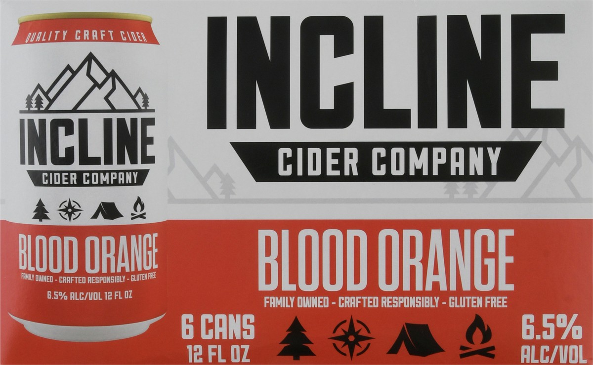 slide 3 of 9, Incline Cider Company Blood Orange Beer 6 ea, 6 ct; 12 fl oz