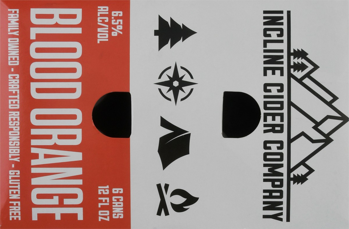 slide 9 of 9, Incline Cider Company Blood Orange Beer 6 ea, 6 ct; 12 fl oz