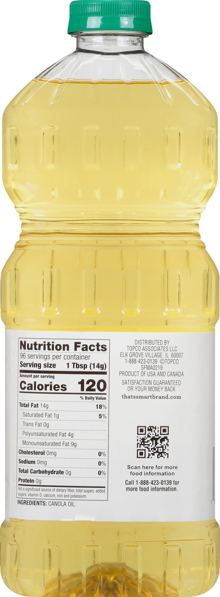 slide 3 of 9, That's Smart! Pure Canola Oil 48 oz, 48 oz