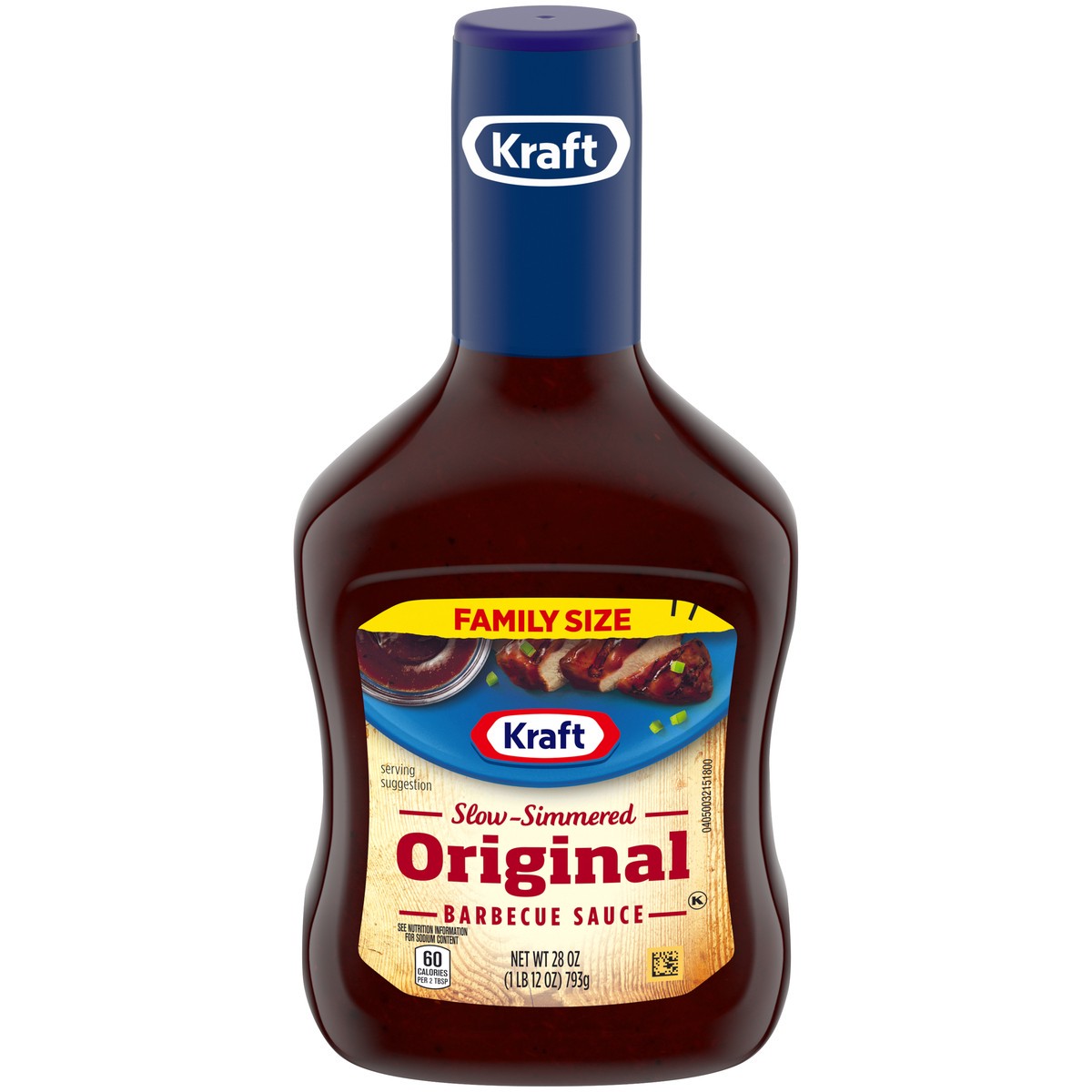 slide 1 of 9, Kraft Original Slow-Simmered Barbecue Sauce Family Size, 28 oz Bottle, 28 oz