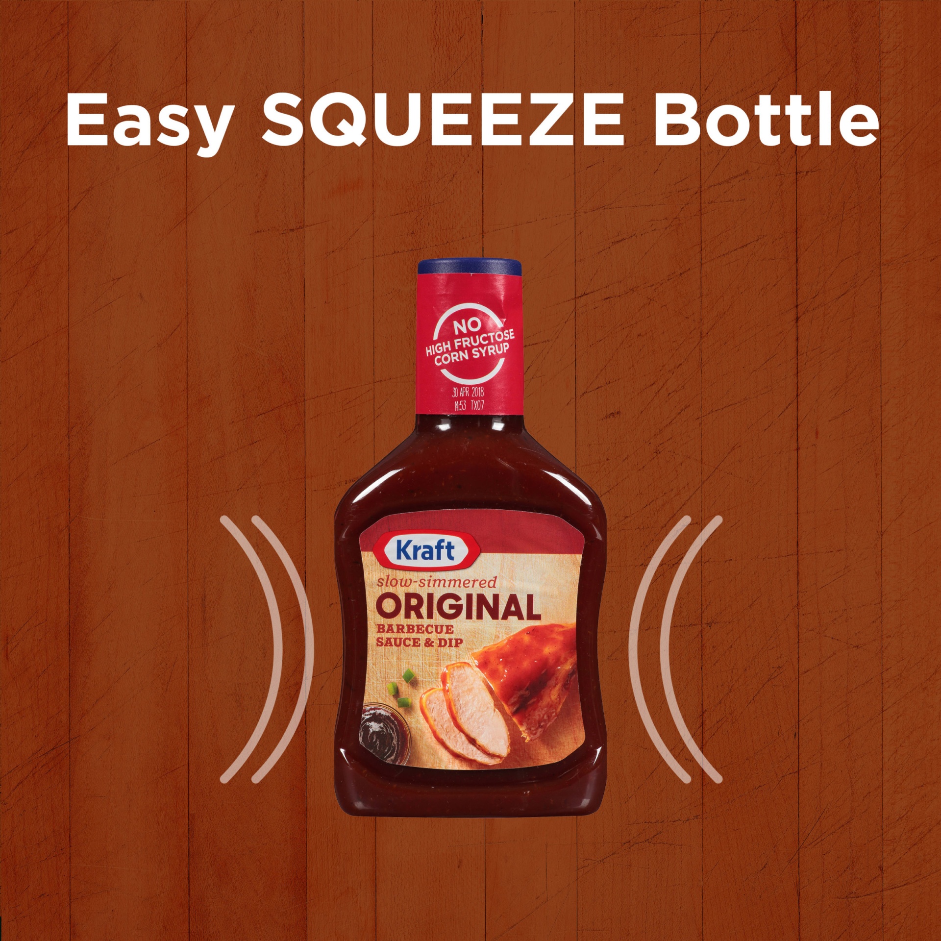 slide 3 of 7, Kraft Original Slow-Simmered Barbecue Sauce Family Size Bottle, 28 oz