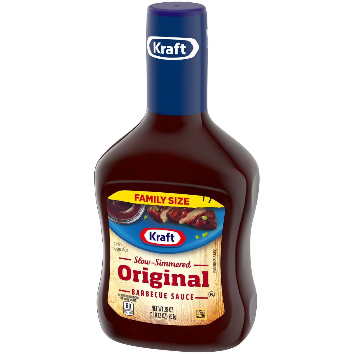 slide 3 of 9, Kraft Original Slow-Simmered Barbecue Sauce Family Size, 28 oz Bottle, 28 oz