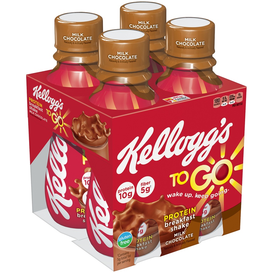 slide 1 of 5, Kellogg's Breakfast Shake 4 ea, 4 ct