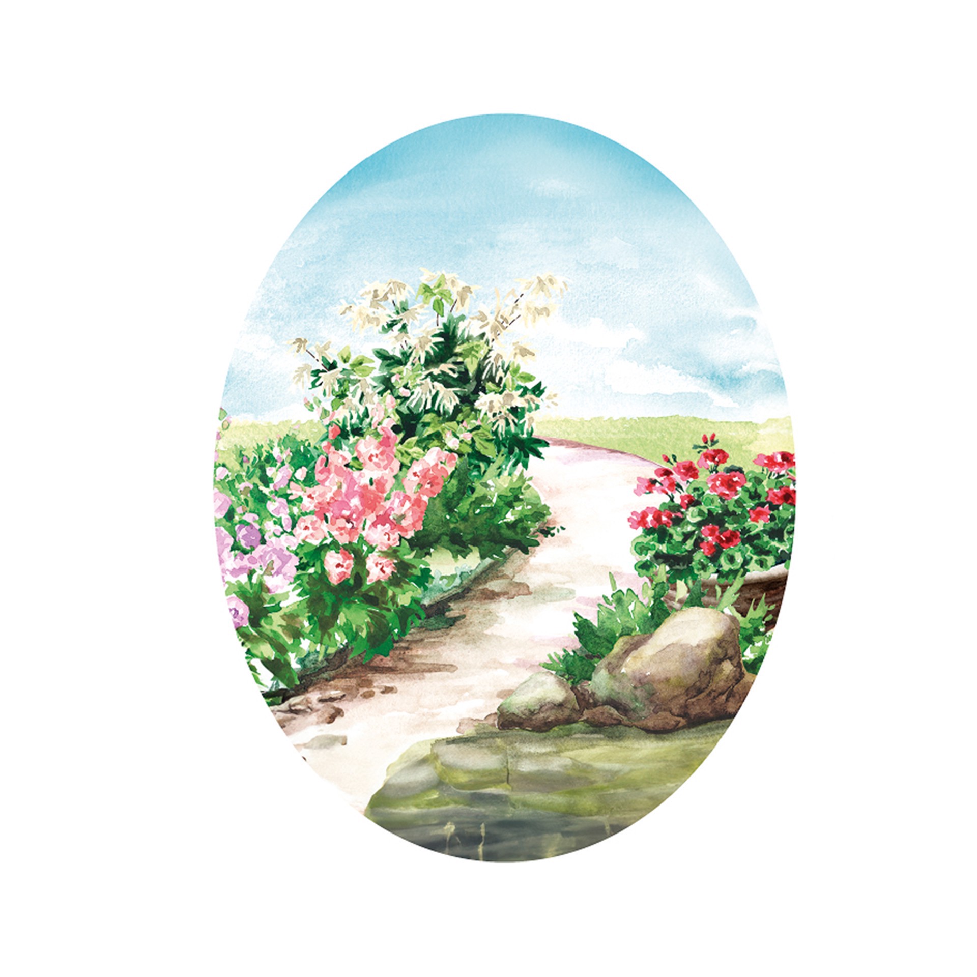 slide 2 of 6, Floral Oval Canvas Painting Kit By Craft Smart, 7 in x 9 in