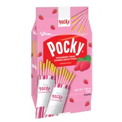 Pocky Covered Strawberry Cream Covered Biscuit Sticks - 3.81 oz