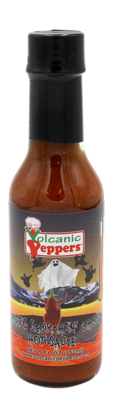 slide 1 of 1, Volcanic Peppers Scott's Scorchin' Ghost Pepper Sauce, 1 ct