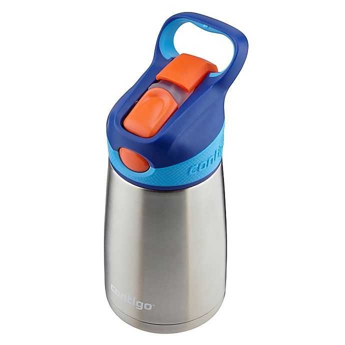 slide 2 of 3, Contigo Striker Chill Stainless Steel Vacuum Insulated Water Bottle, 10oz, Sapphire, 1 ct