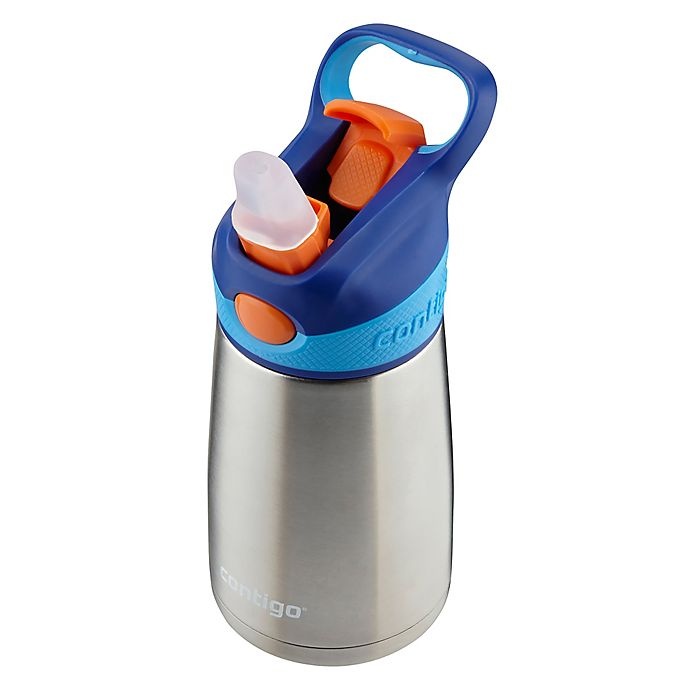 slide 3 of 3, Contigo Striker Chill Stainless Steel Vacuum Insulated Water Bottle, 10oz, Sapphire, 1 ct