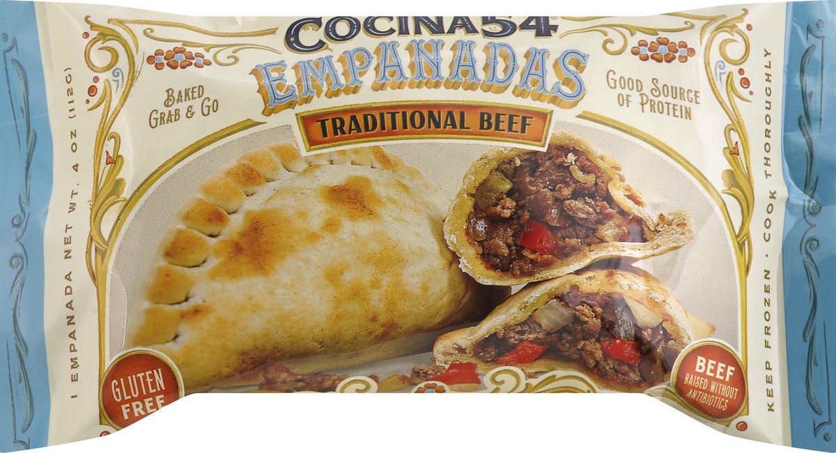 slide 5 of 7, Cocina54 Traditional Beef Empanadas 4 oz, 4 oz