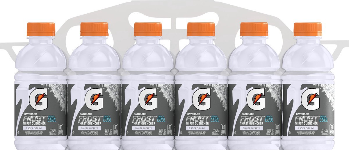 slide 3 of 10, Gatorade Frost Thirst Quencher Glacier Cherry 12 Fl Oz 12 Count, 12 ct