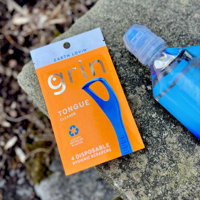 slide 7 of 7, Grin Disposable Tongue Cleaner 4 ea, 4 ct