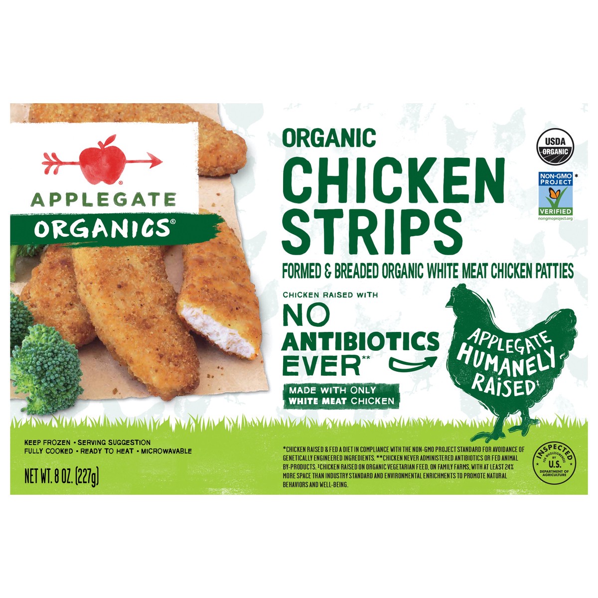 slide 7 of 8, Applegate Chicken Strips, 8 oz