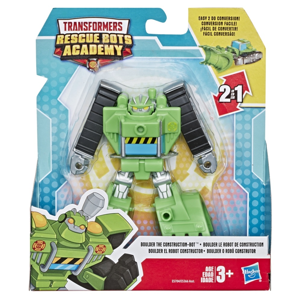 slide 1 of 1, Hasbro Transformers Rescue Bots Academy Boulder The Construction-Bot Action Figure, 1 ct