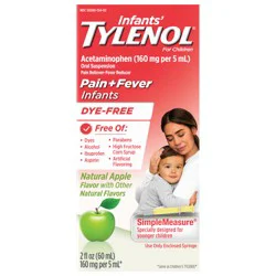 Infants' Tylenol Natural Apple Flavor Oral Suspension - 2 fl oz