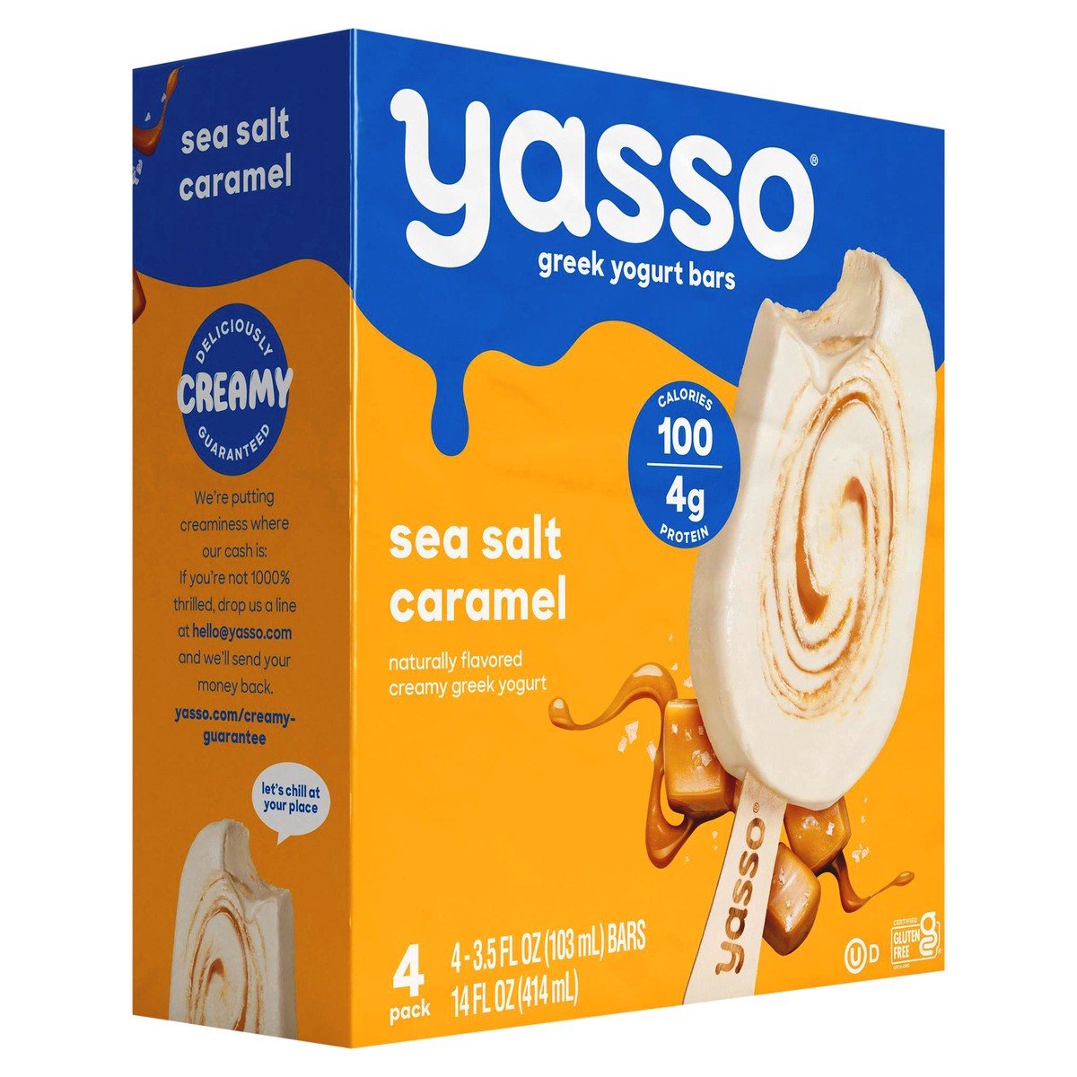 slide 2 of 9, Yasso Sea Salt Caramel Frozen Greek Yogurt Bars, 4 ct