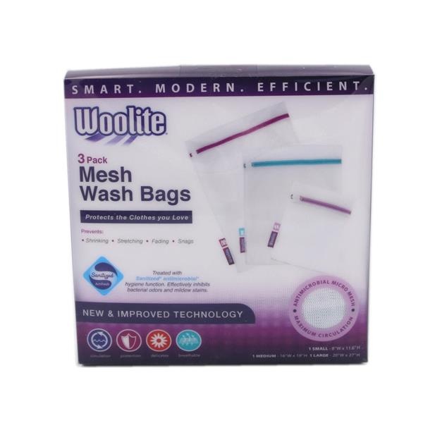 slide 1 of 1, Woolite Mesh Wash Bags, 3 ct