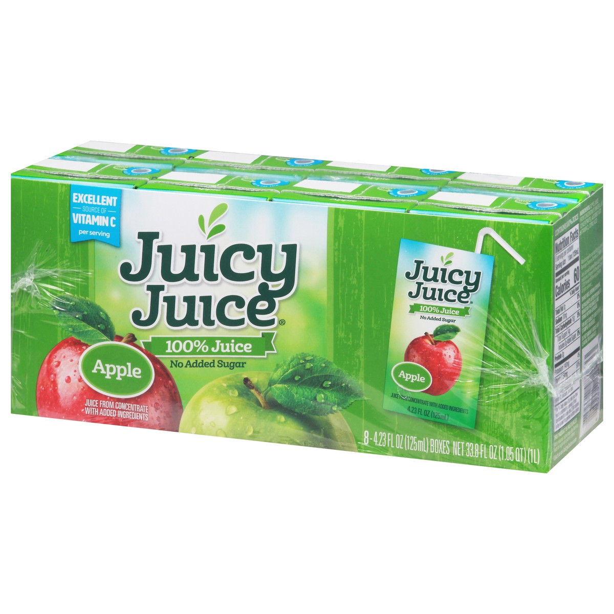 slide 4 of 9, Juicy Juice Apple 100% Juice - 8 ct, 8 ct