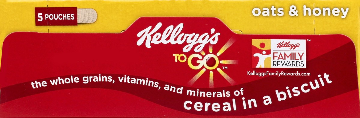 slide 2 of 6, Kellogg's To Go Cereal In A Biscuit Oats & Honey, 7.75 oz