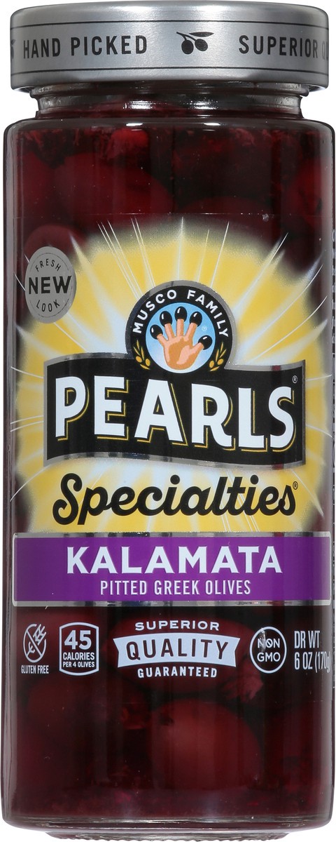 slide 11 of 15, Pearls Specialties Pitted Kalamata Greek Olives 6 oz, 6 oz