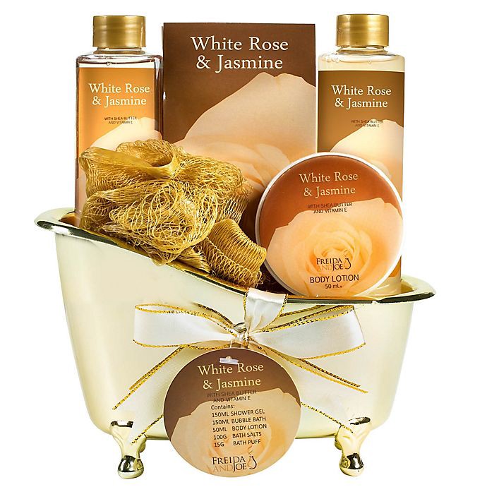 slide 4 of 6, Freida and Joe White Rose and Jasmine Fragrance Spa Set, 1 ct