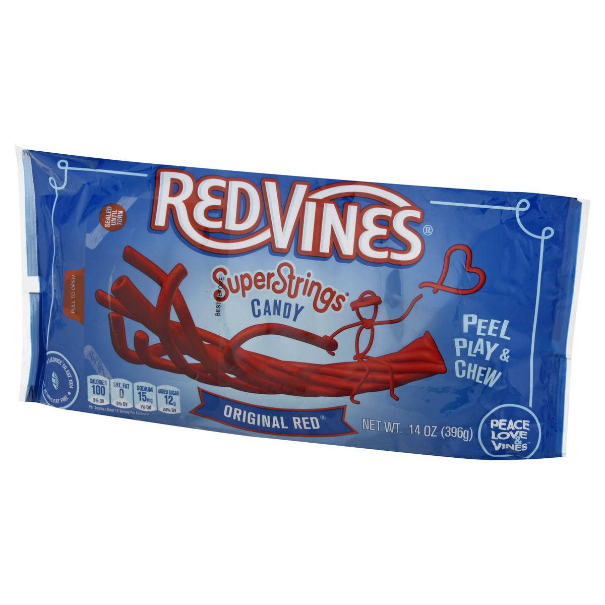 slide 3 of 9, Red Vines SuperStrings Original Red Candy 14 oz, 14 oz