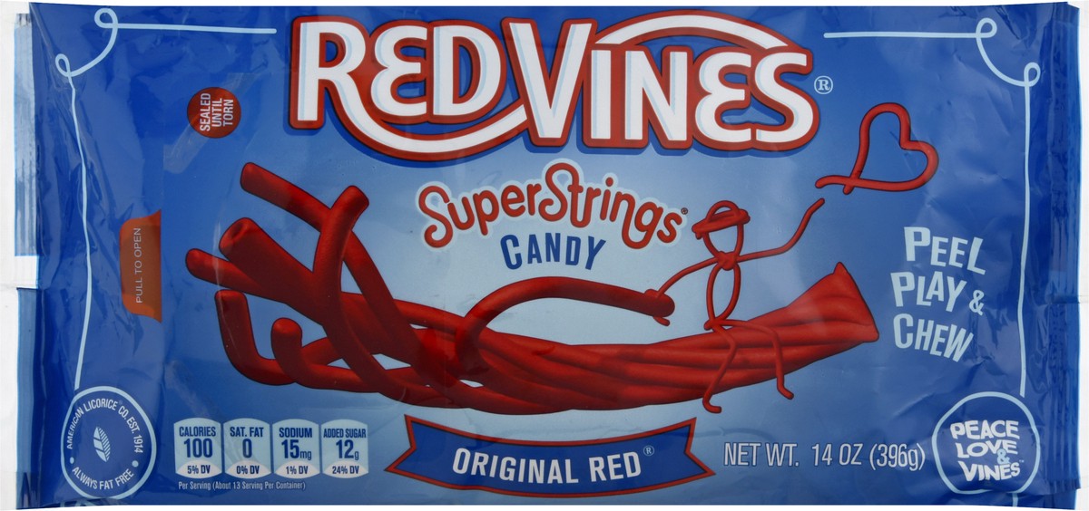 slide 6 of 9, Red Vines SuperStrings Original Red Candy 14 oz, 14 oz