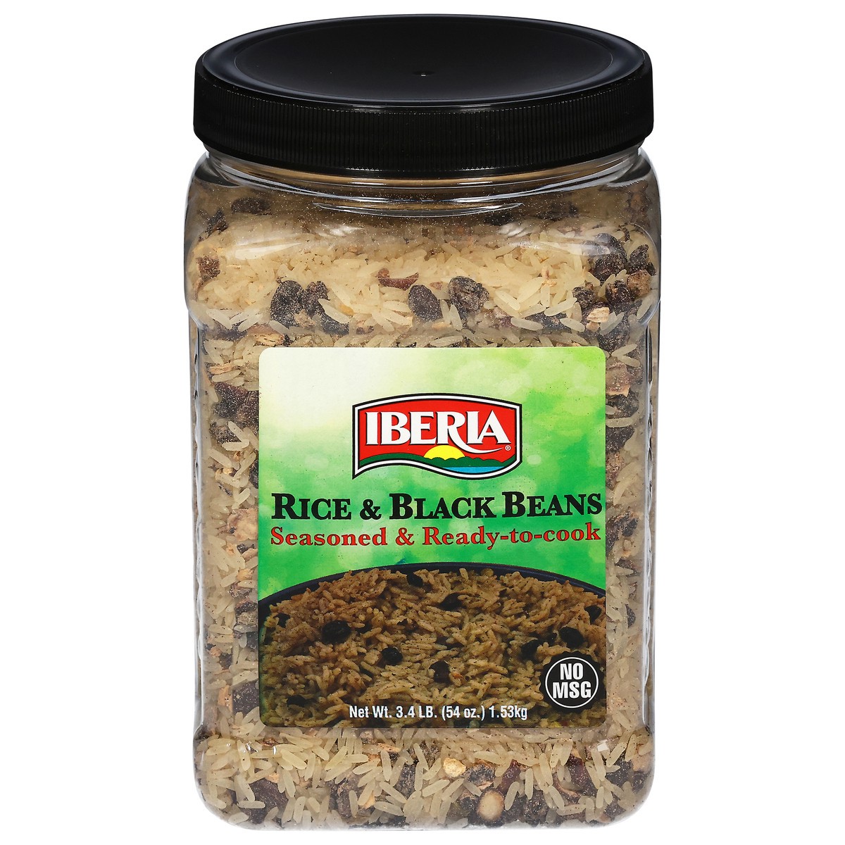 slide 1 of 9, Iberia Rice & Black Beans 3.4 lb, 3.4 lb